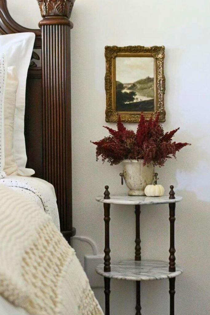 Vintage Autumn Bedroom Decor