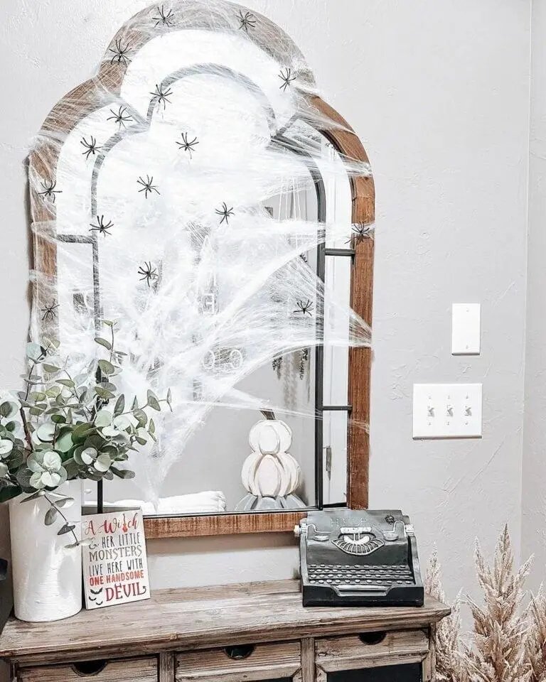 Vintage Halloween Mirror Decor