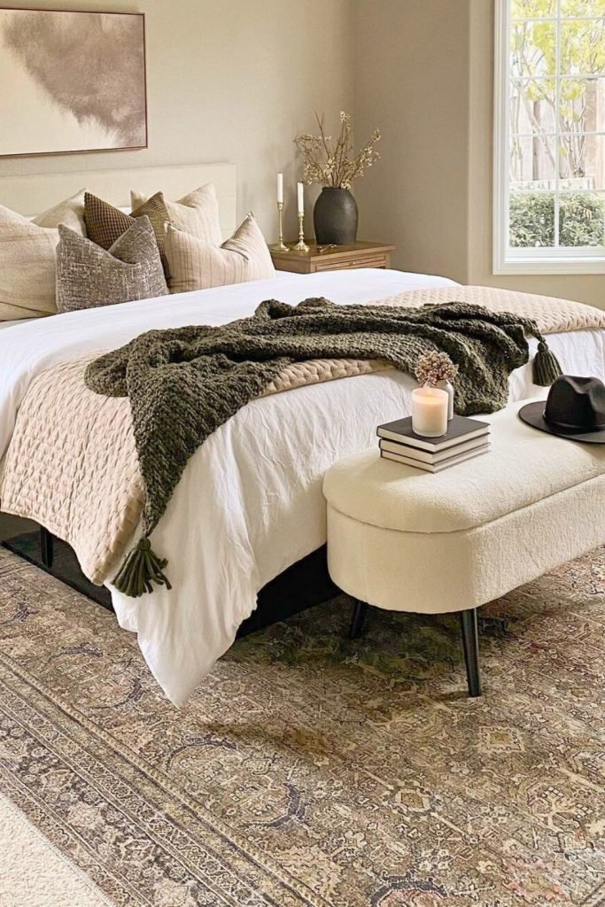 Warm Earthy Bedroom Accents