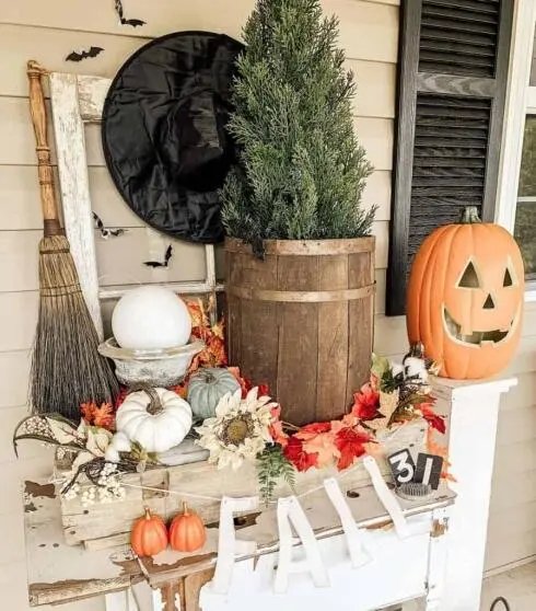 Whimsical Halloween Porch Accents