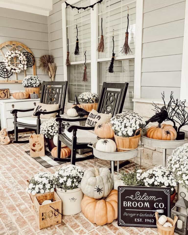 Witches' Brooms Window Decor
