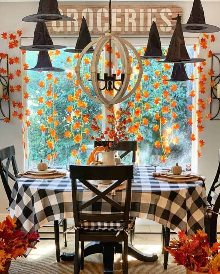 Witches Hats and Fall Leaves