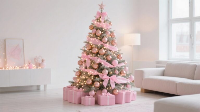 15 Pink Christmas Tree Decorations to Create a Festive Holiday Home