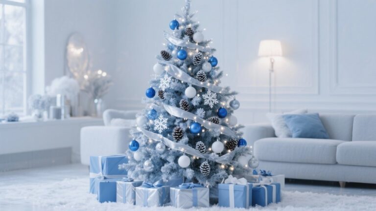 19 Blue Christmas Tree Decorating Ideas for a Beautiful Winter Wonderland