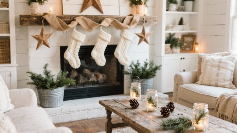20 Easy DIY Farmhouse Christmas Decorations You'll Love