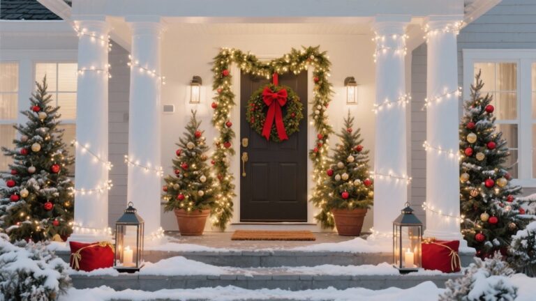 20 Festive Christmas Porch Decoration Ideas That Will Welcome Holiday Guests