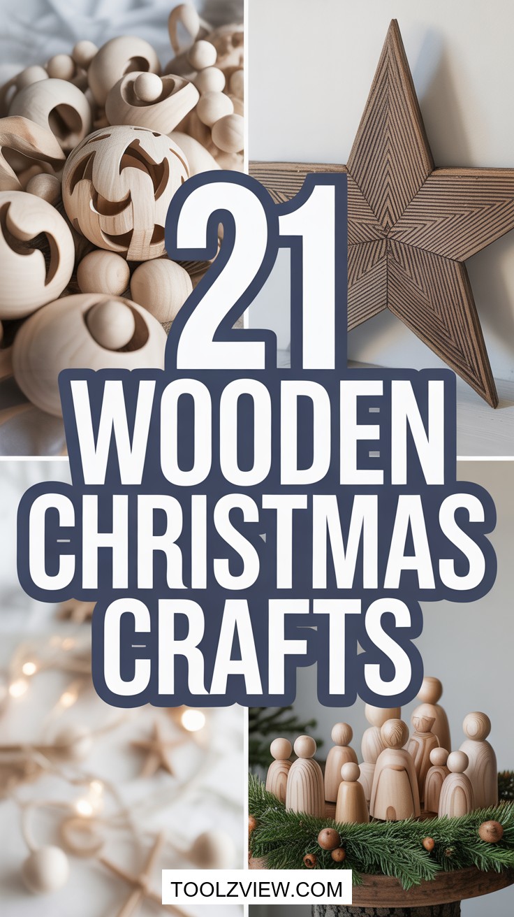21 Easy Wooden Christmas Crafts to Make at Home