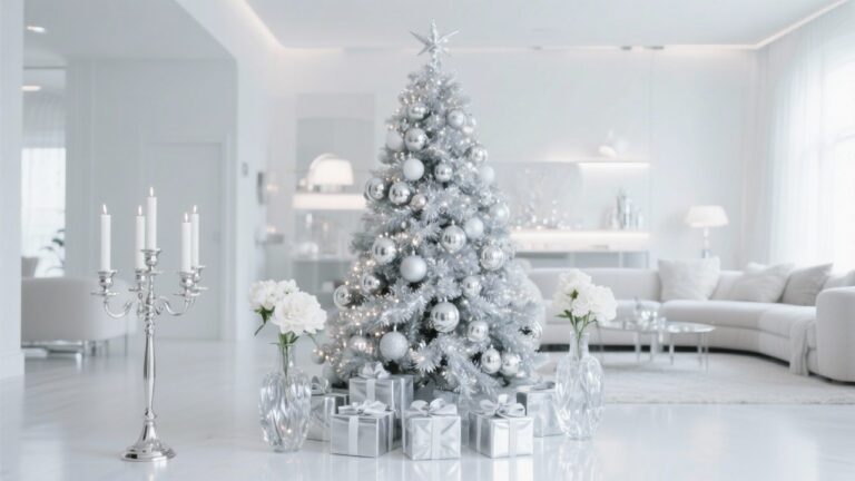 22 Glamorous Silver Christmas Decoration Ideas for Holiday Sparkle