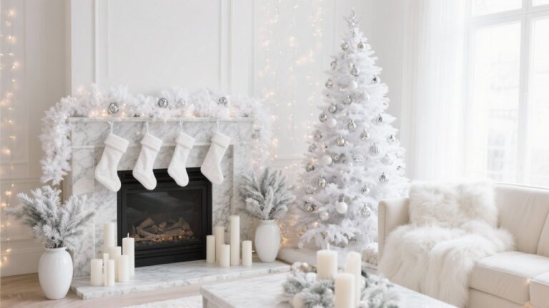 22 White Christmas Decor Ideas for a Magical Holiday Home
