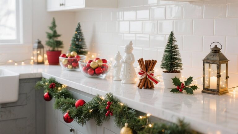 23 Christmas Counter Decorations That Will Make Your Kitchen Festive and Cheery