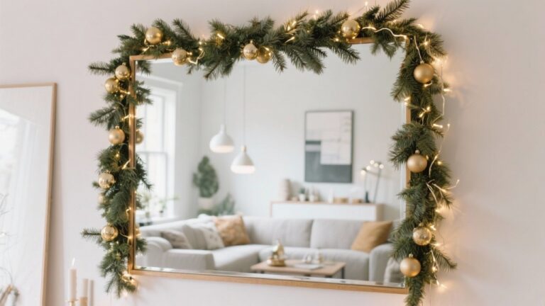 24 Christmas Mirror Decorating Ideas That Will Transform Your Holiday Home