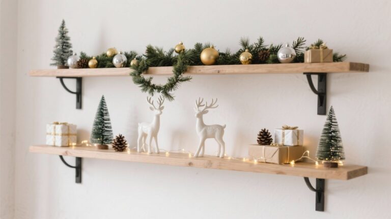30 Festive Christmas Shelf Decorating Ideas for Holiday Home Decor