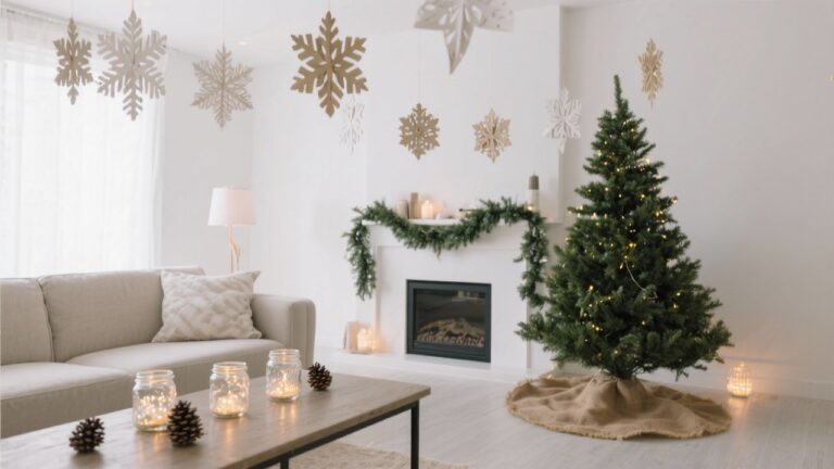 31 Easy DIY Christmas Living Room Decorations