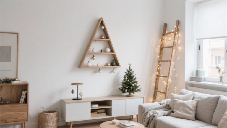 33 Small Space Christmas Tree Ideas That Save Room & Look Amazing