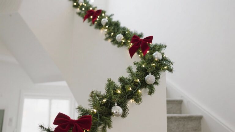 35 Beautiful Christmas Garland Ideas for Stair Decorating