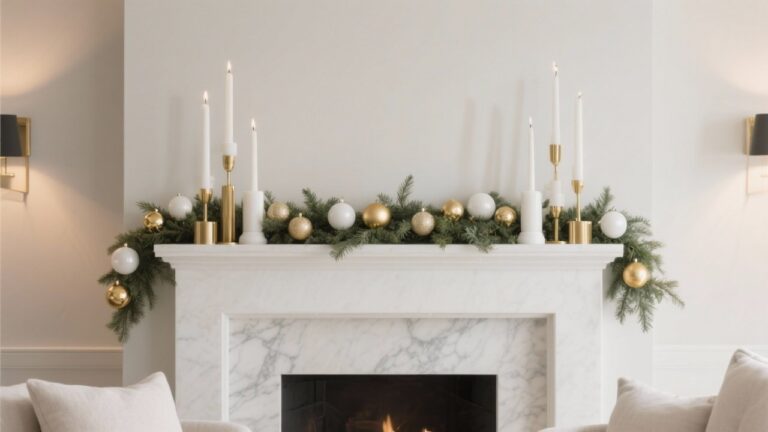 35 Chic Christmas Fireplace Mantel Decorating Ideas