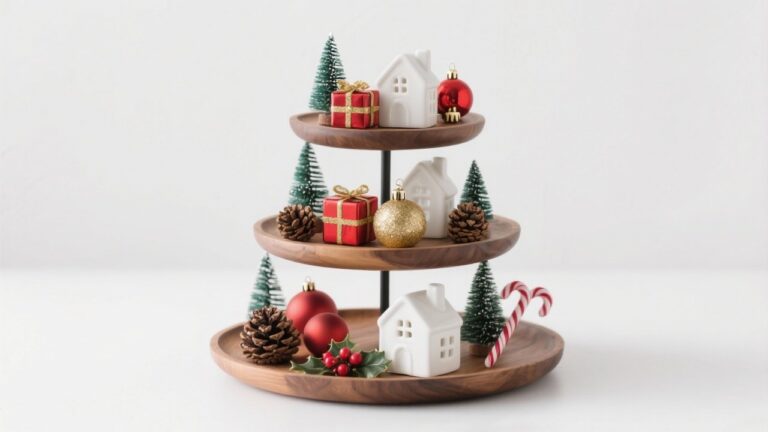 35 Christmas Tiered Tray Decorating Ideas for Festive Holiday Decor