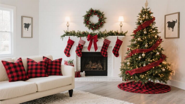 35 Cozy Buffalo Check Christmas Decor Ideas for Holiday Home Decorating
