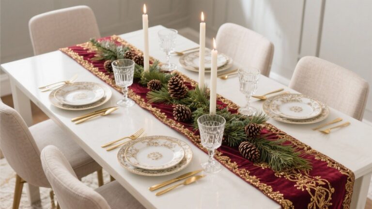 35 Stunning Christmas Table Runner Ideas for Holiday Tablescapes