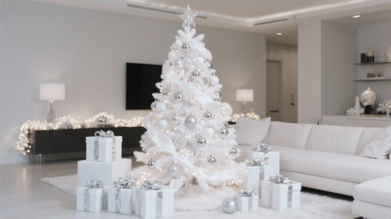 35 Stunning White Christmas Tree Decorating Ideas for Elegant Holiday Decor