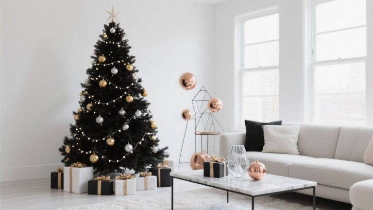 47 Modern Black Christmas Tree Decorating Ideas for Stylish Holiday Décor