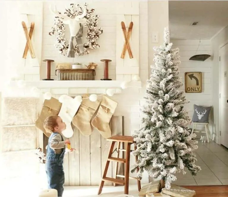 Bare Flocked Tree