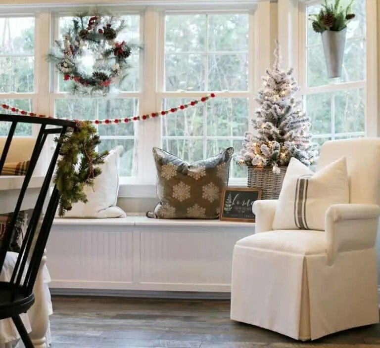 Bay Window Christmas Display