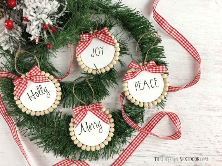 Beaded Foam Ornaments