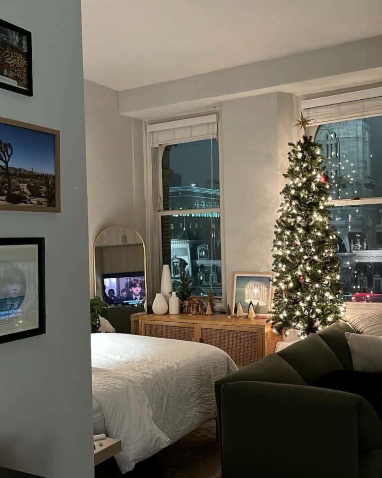 Bedroom Christmas Trees