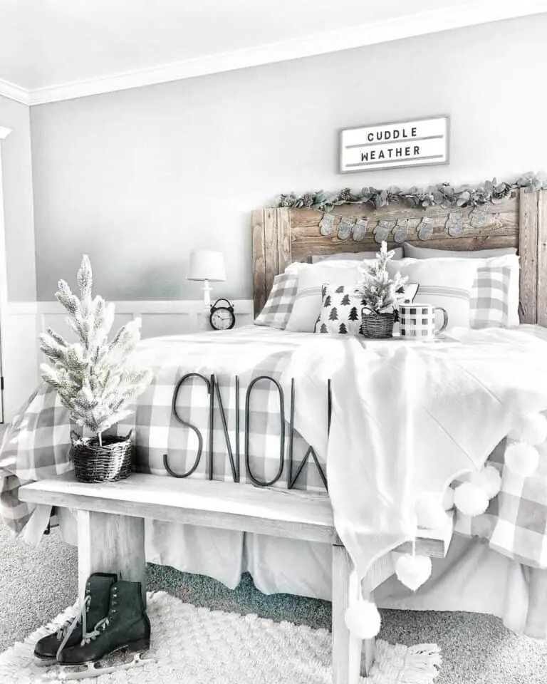 Bedroom Winter Decor