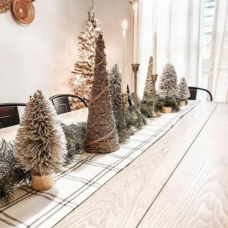 Beige Christmas Tablescape