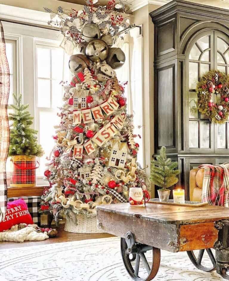 Bell Topper Red Ornaments