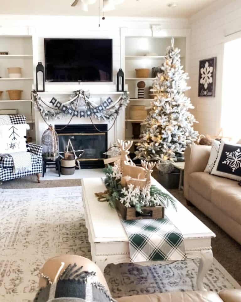 Black White Living Room