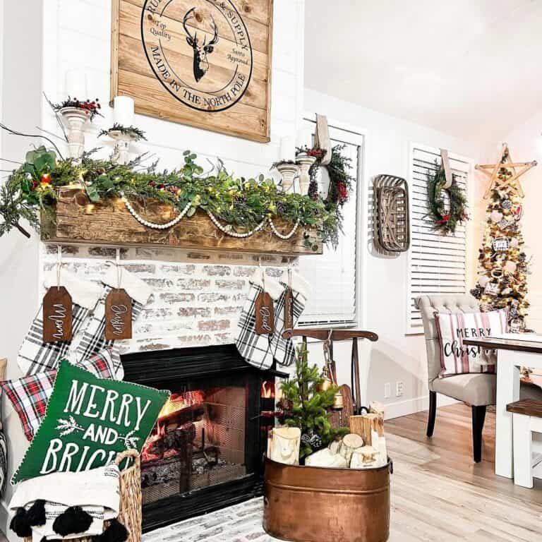 Black White Plaid Farmhouse