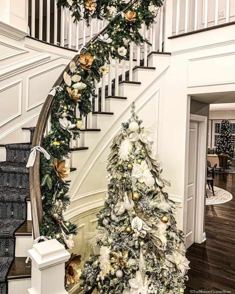 Black White Stair Runner