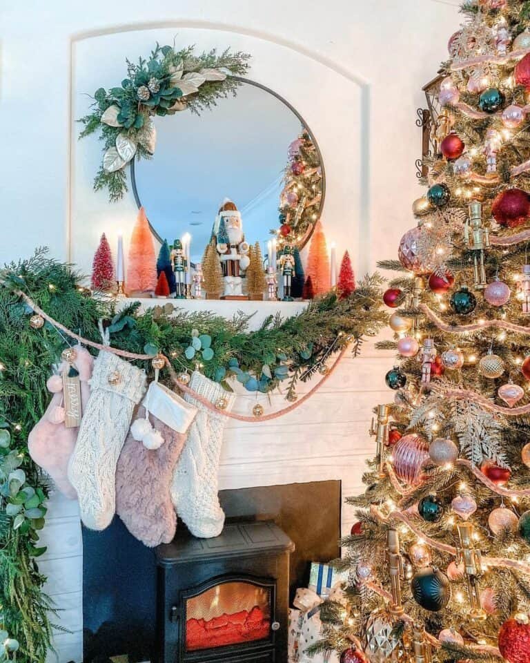 Bottle Brush Tree Mantels
