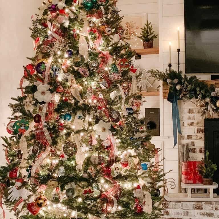 Brick Fireplace Decor