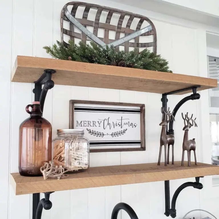 Bronze Reindeer Shelves