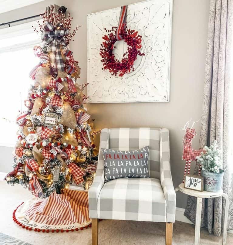 Buffalo Check Christmas Corner