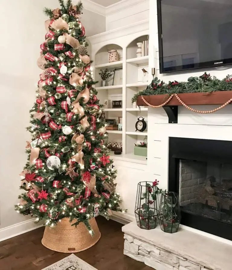 Burlap Tree Display