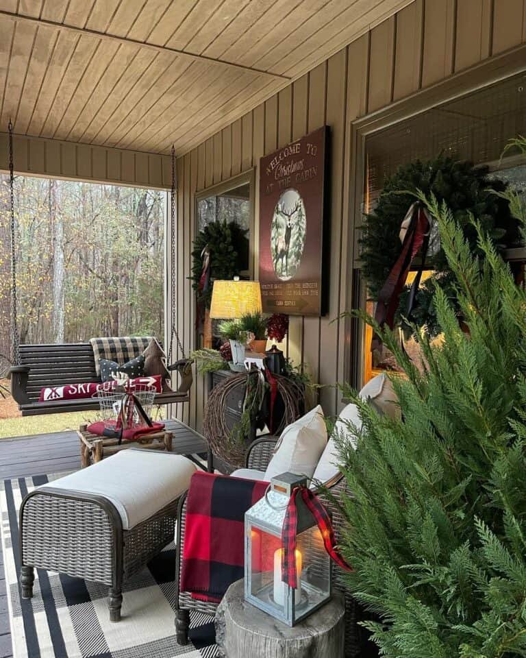 Cabin Porch Decorations