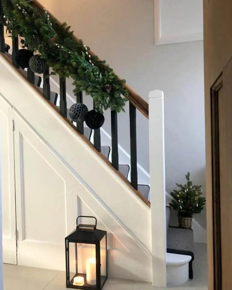 Carpeted White Stairs