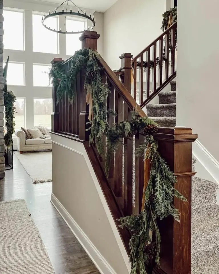 Carpeted Wood Staircase