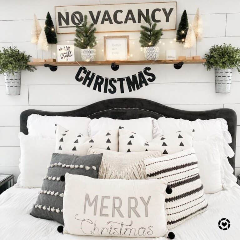 Christmas Bedroom Shelf