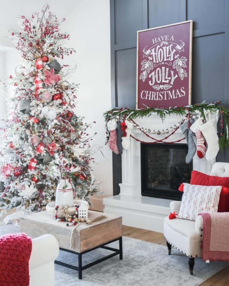 Christmas Coffee Table Centerpiece