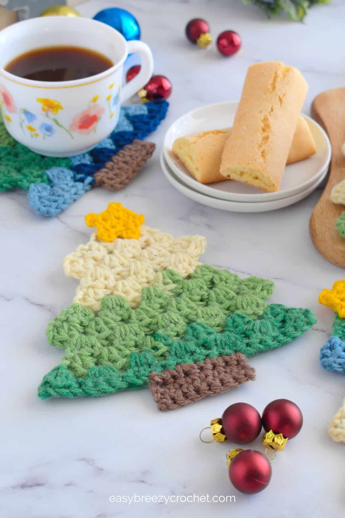 Christmas Crochet Coasters