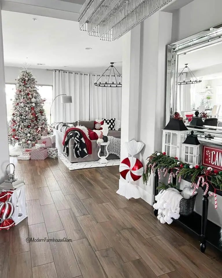 Christmas Entryway Display