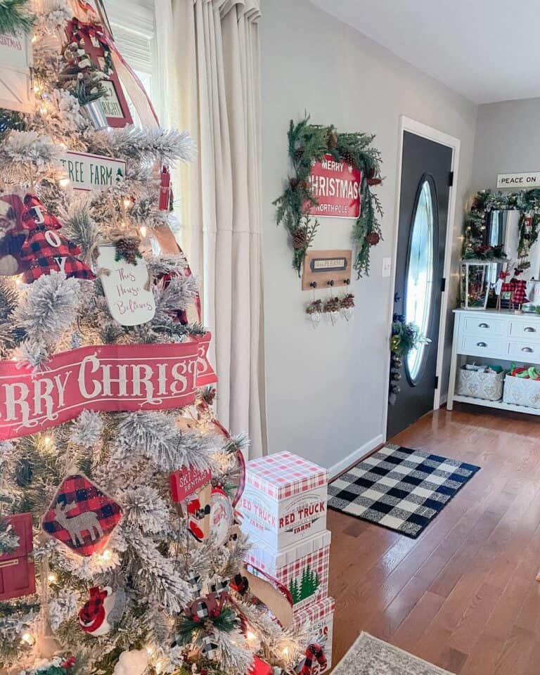 Christmas Entryway Tree