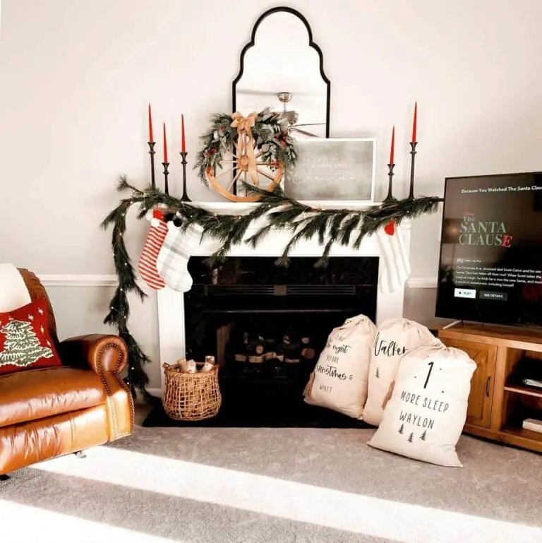 Christmas Fireplace Mantel