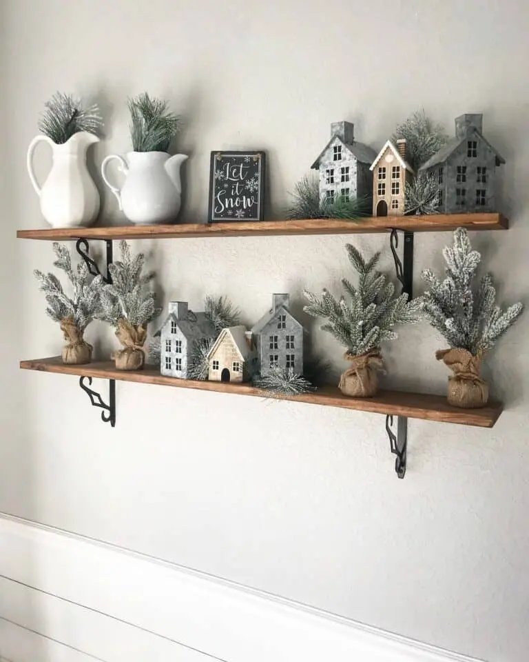 Christmas Shelf Styling